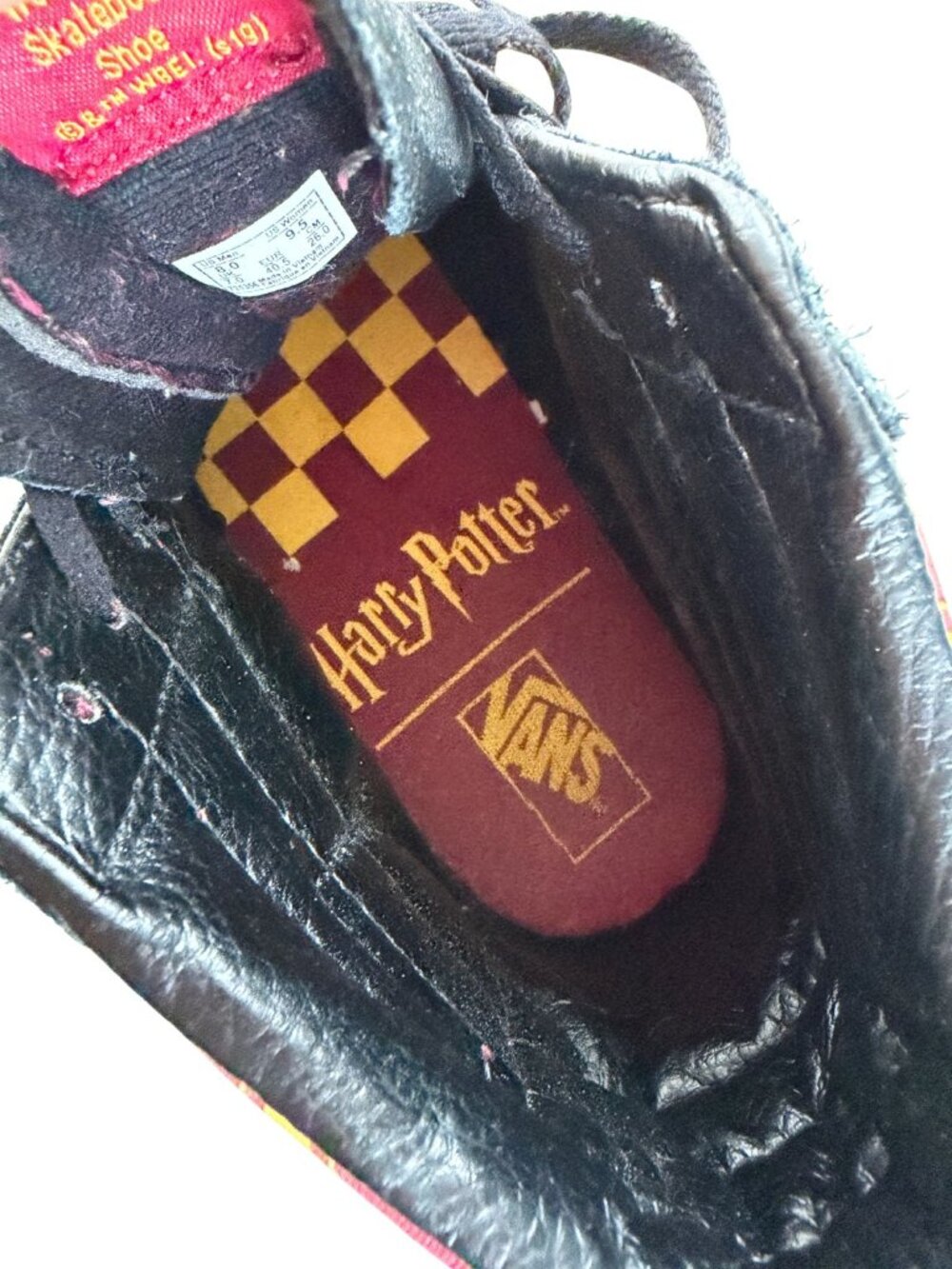 Vans x Harry Potter Sk8-Hi Gryffindor High Top Sneakers W 9.5/M 8 - Picture 5 of 10
